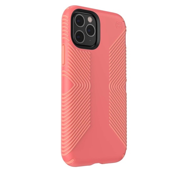 Speck Presidio Grip iPhone 11 Pro Case Parrot Pink/Papaya Pink - Picture 5 of 7